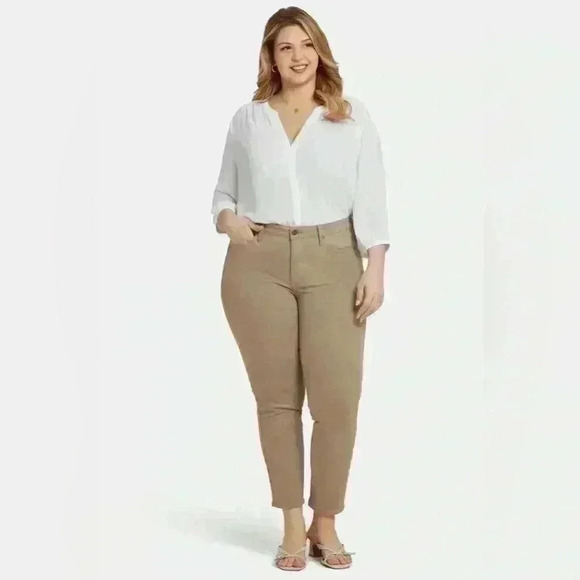 NYDJ Sheri Slim Jean Saddlewood Size - Picture 1 of 8